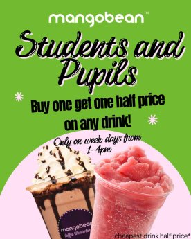 Student offers at Mangobean